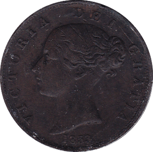 1853 HALFPENNY ( VF ) - Halfpenny - Cambridgeshire Coins