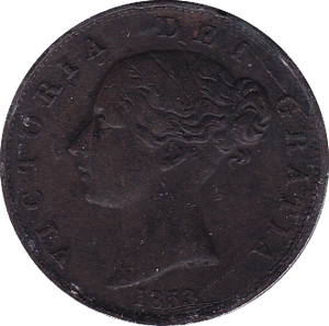 1853 HALFPENNY ( VF ) - Halfpenny - Cambridgeshire Coins
