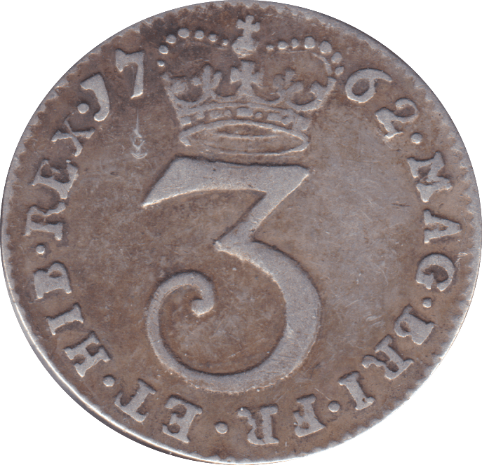 1762 MAUNDY THREEPENCE ( VF ) D