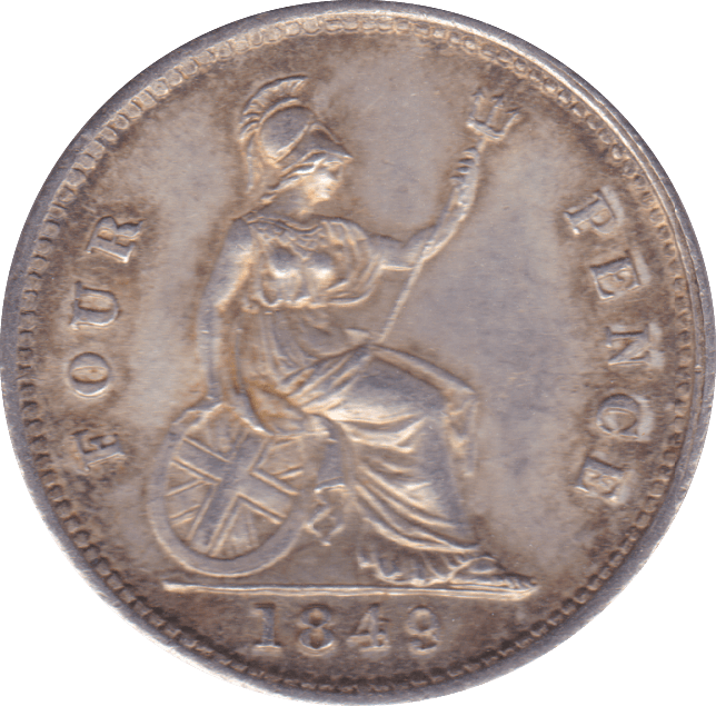 1849 FOURPENCE ( AUNC ) - Fourpence - Cambridgeshire Coins