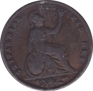 1853 FARTHING ( F ) - Farthing - Cambridgeshire Coins