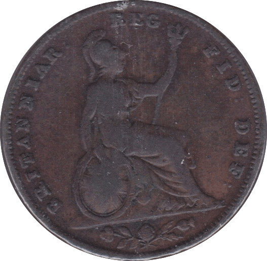 1853 FARTHING ( F ) - Farthing - Cambridgeshire Coins