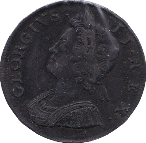 1734 HALFPENNY ( GF ) .