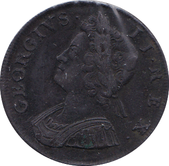 1734 HALFPENNY ( GF ) .