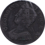 1734 HALFPENNY ( GF ) .