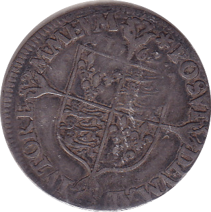 1562 ELIZABETH 1ST SIXPENCE  ER ( SPINK 2594  ) REF 24