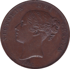 1841 PENNY ( EF ) B - Penny - Cambridgeshire Coins