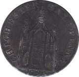 1794 CHICHESTER HALFPENNY TOKEN ( GF )