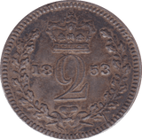 1853 MAUNDY TWOPENCE ( EF ) - Maundy Coins - Cambridgeshire Coins