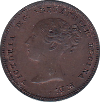 1844 HALF FARTHING ( UNC ) - Half Farthing - Cambridgeshire Coins