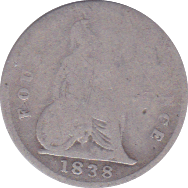 1838 FOURPENCE ( FAIR ) C - Fourpence - Cambridgeshire Coins