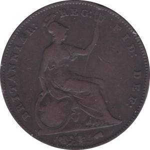 1854 PENNY ( F ) D - Penny - Cambridgeshire Coins