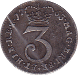 1763 MAUNDY THREEPENCE ( VF ) C