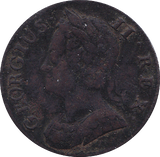 1743 HALFPENNY ( VF ) B