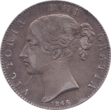 1845 CROWN ( GF ) E - Crown - Cambridgeshire Coins