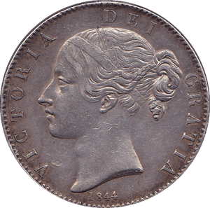 1844 CROWN ( EF ) cinquefoil - Crown - Cambridgeshire Coins