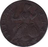 1734 HALFPENNY (VF)