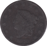 1828 USA ONE CENT - WORLD COINS - Cambridgeshire Coins