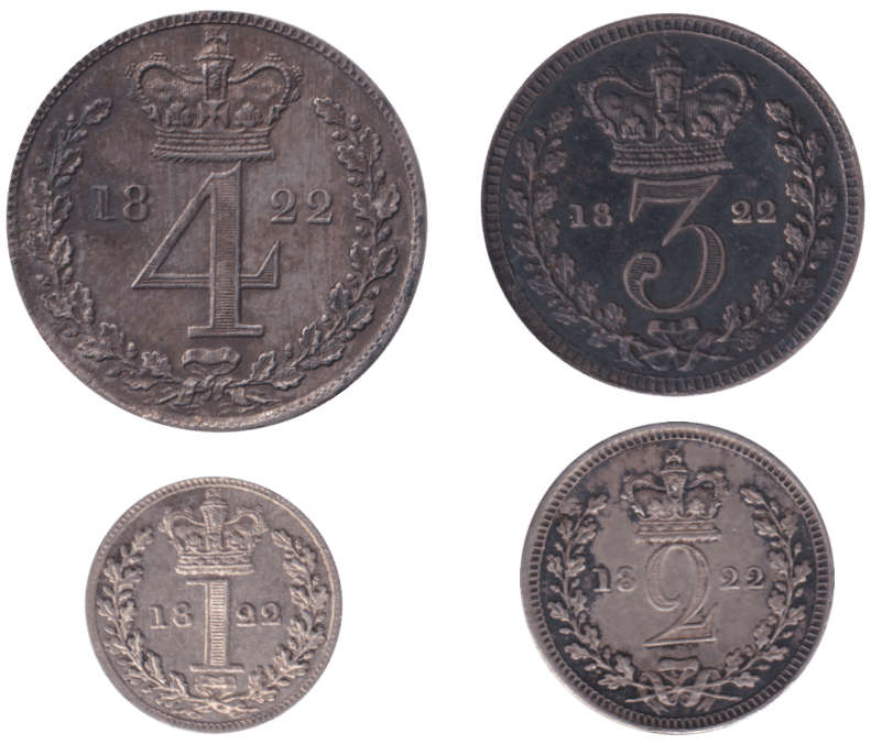 1822 MAUNDY SET GEORGE IV