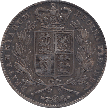 1844 CROWN ( GVF ) B - Crown - Cambridgeshire Coins