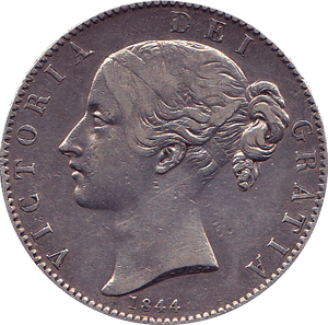 1844 CROWN ( VF ) CINQ - Crown - Cambridgeshire Coins