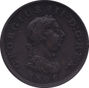 1806 HALFPENNY ( GVF ) B