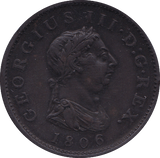 1806 HALFPENNY ( GVF ) B