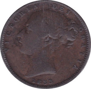 1853 FARTHING ( F ) - Farthing - Cambridgeshire Coins