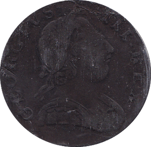 1775 HALFPENNY ( F )