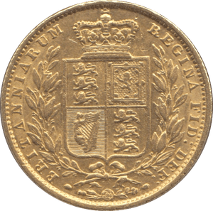 1854 GOLD SOVEREIGN ( GVF ) INCURSE SHIELD BACK - Sovereign - Cambridgeshire Coins