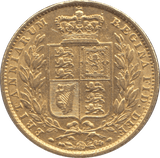 1854 GOLD SOVEREIGN ( GVF ) INCURSE SHIELD BACK - Sovereign - Cambridgeshire Coins