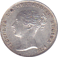 1843 FOURPENCE ( AUNC ) - Fourpence - Cambridgeshire Coins