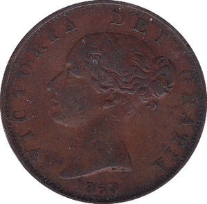 1853 HALFPENNY ( GF ) - Halfpenny - Cambridgeshire Coins