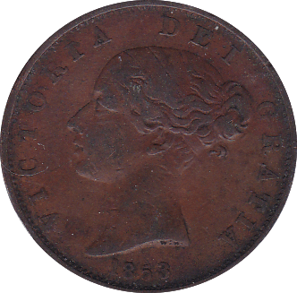 1853 HALFPENNY ( GF ) - Halfpenny - Cambridgeshire Coins