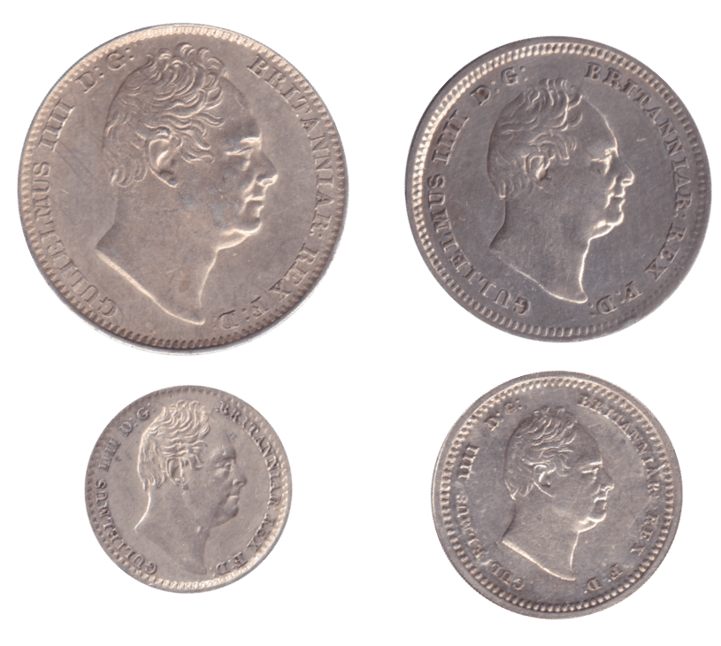 1835 MAUNDY SET WILLIAM IV - Maundy Set - Cambridgeshire Coins