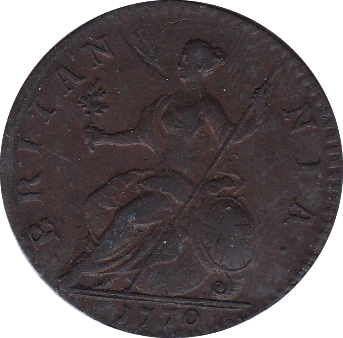 1770 HALFPENNY ( VF )