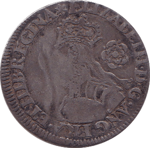 1562 ELIZABETH 1ST SIXPENCE  ER ( SPINK 2594  ) REF 24