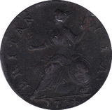1734 HALFPENNY ( GF ) .