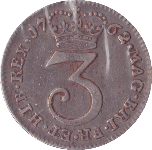 1763 MAUNDY THREEPENCE ( VF ) A