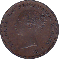 1844 HALF FARTHING ( AUNC ) A - Half Farthing - Cambridgeshire Coins