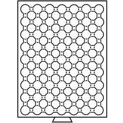 LIGHTHOUSE COIN TRAY - 63 spaces for CAPS 16.5 - COIN TRAYS FOR USE WITH COIN CAPSULES - Cambridgeshire Coins