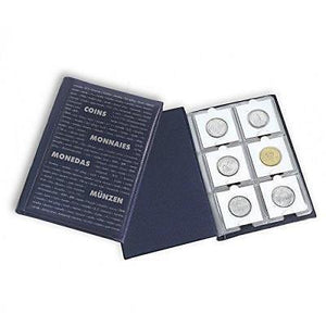 LIGHTHOUSE NUMIS WALLET COIN STORAGE ALBUM HOLDS 60 COINS IN HOLDERS - Coin Holders - Cambridgeshire Coins