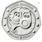 NEW 2019 Wallace and Gromit 50p Coin Royal Mint BU BUNC Pack Royal Mint - Cambridgeshire Coins