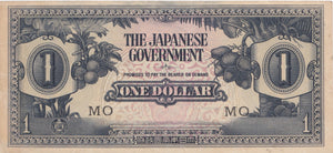 ONE DOLLAR WWII JAPANESE OCCUPATION BANKNOTE MALAYA REF 843 - World Banknotes - Cambridgeshire Coins