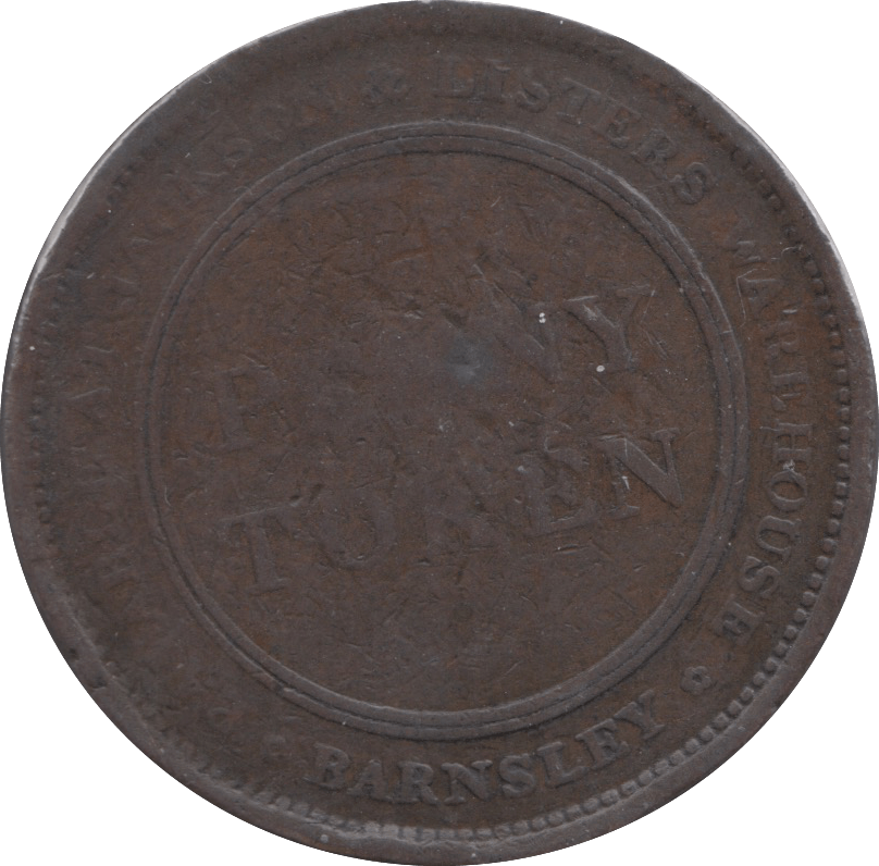 ONE PENNY TOKEN BARNSLEY REF A10 - Token - Cambridgeshire Coins