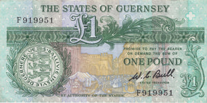 ONE POUND BANK OF GUERNSEY REF 1337 - World Banknotes - Cambridgeshire Coins