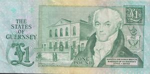 ONE POUND BANK OF GUERNSEY REF 1337 - World Banknotes - Cambridgeshire Coins