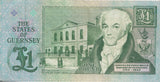 ONE POUND BANK OF GUERNSEY REF 1338 - World Banknotes - Cambridgeshire Coins