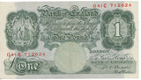 ONE POUND BANKNOTE BEALE REF £1-2 - £1 BANKNOTE - Cambridgeshire Coins