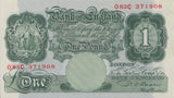 ONE POUND BANKNOTE BEALE REF £1-26 - £1 BANKNOTE - Cambridgeshire Coins